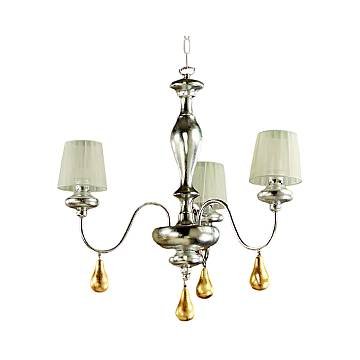Lampadario In Legno Classico Argento Mecca Con Paralume 3 Luci Albanella Lampadario In Legno Classico Argento Mecca Con Paralume 3 Luci Albanella