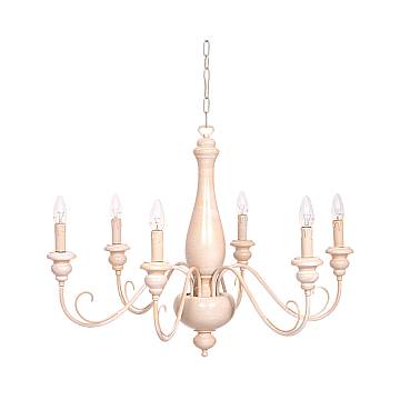 Lampadario In Legno Classico Ocra Sbiancato 6 Luci Anatra Lampadario In Legno Classico Ocra Sbiancato 6 Luci Anatra