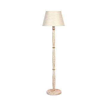 Lampada Da Terra In Legno Classico Cracchè Con Paralume 1 Luce Cincia