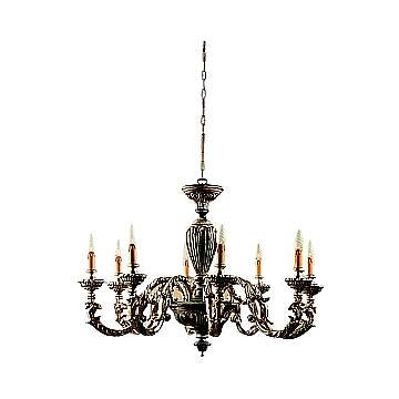 Lampadario In Legno Classico Marrone Argento Etrusco 8 Luci Piccione