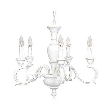 Lampadario In Legno Classico Bianco Sciupato 5 Luci Folaga Lampadario In Legno Classico Bianco Sciupato 5 Luci Folaga