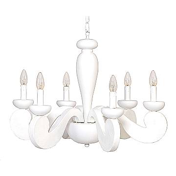 Lampadario In Legno Classico Bianco Opaco 6 Luci Sula Lampadario In Legno Classico Bianco Opaco 6 Luci Sula