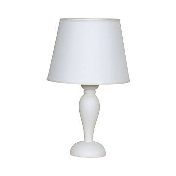 Lumetto In Legno Classico Bianco Opaco Con Paralume 1 Luce Sula Lumetto In Legno Classico Bianco Opaco Con Paralume 1 Luce Sula