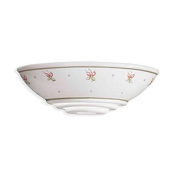 Applique Classica Trieste Bianco Decorato Filo Verde 1 Luce E27 Applique Classica Trieste Bianco Decorato Filo Verde 1 Luce E27