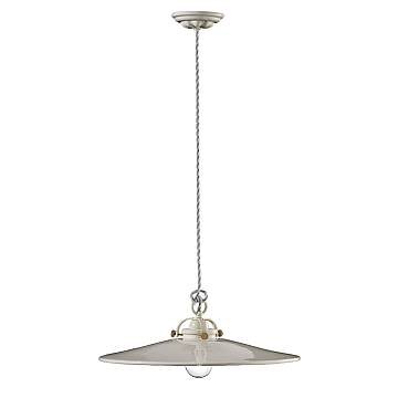 Lampadario Industrial Minimal B&W Metallo Smaltato Bianco 1 Luce E27 42Cm Lampadario Industrial Minimal B&W Metallo Smaltato Bianco 1 Luce E27 42Cm