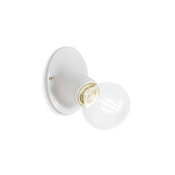 Applique Classica Trieste Bianco Lucido 1 Luce E27 Applique Classica Trieste Bianco Lucido 1 Luce E27