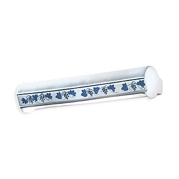 Applique Classica Trieste Bianco Decorato Filo Blu 2 Luci E14 Applique Classica Trieste Bianco Decorato Filo Blu 2 Luci E14