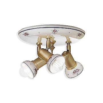 Plafoniera Orientabile Classica Savona Ceramica E Ottone Satinato 3 Luci E14 Plafoniera Orientabile Classica Savona Ceramica E Ottone Satinato 3 Luci E14