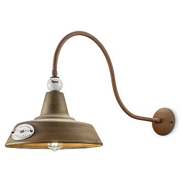 Applique Vintage Grunge Ferro E Ceramica Bianco 1 Luce E27 Applique Vintage Grunge Ferro E Ceramica Bianco 1 Luce E27