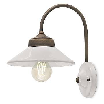 Applique Vintage Colors Ferro E Ceramica Crema 1 Luce E27 Applique Vintage Colors Ferro E Ceramica Crema 1 Luce E27