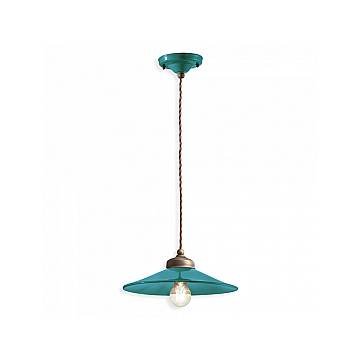 Lampadario Vintage Colors Ferro E Ceramica Verde Petrolio 1 Luce E27 30Cm Lampadario Vintage Colors Ferro E Ceramica Verde Petrolio 1 Luce E27 30Cm