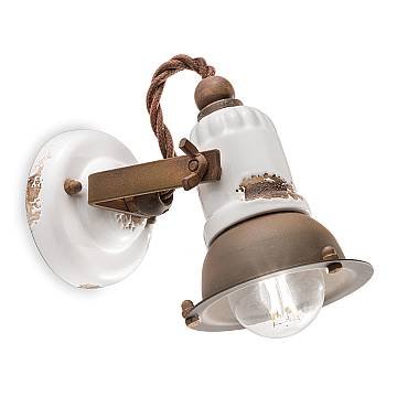 Applique Vintage Loft Ferro E Ceramica Bianco 1 Luce E14 Applique Vintage Loft Ferro E Ceramica Bianco 1 Luce E14