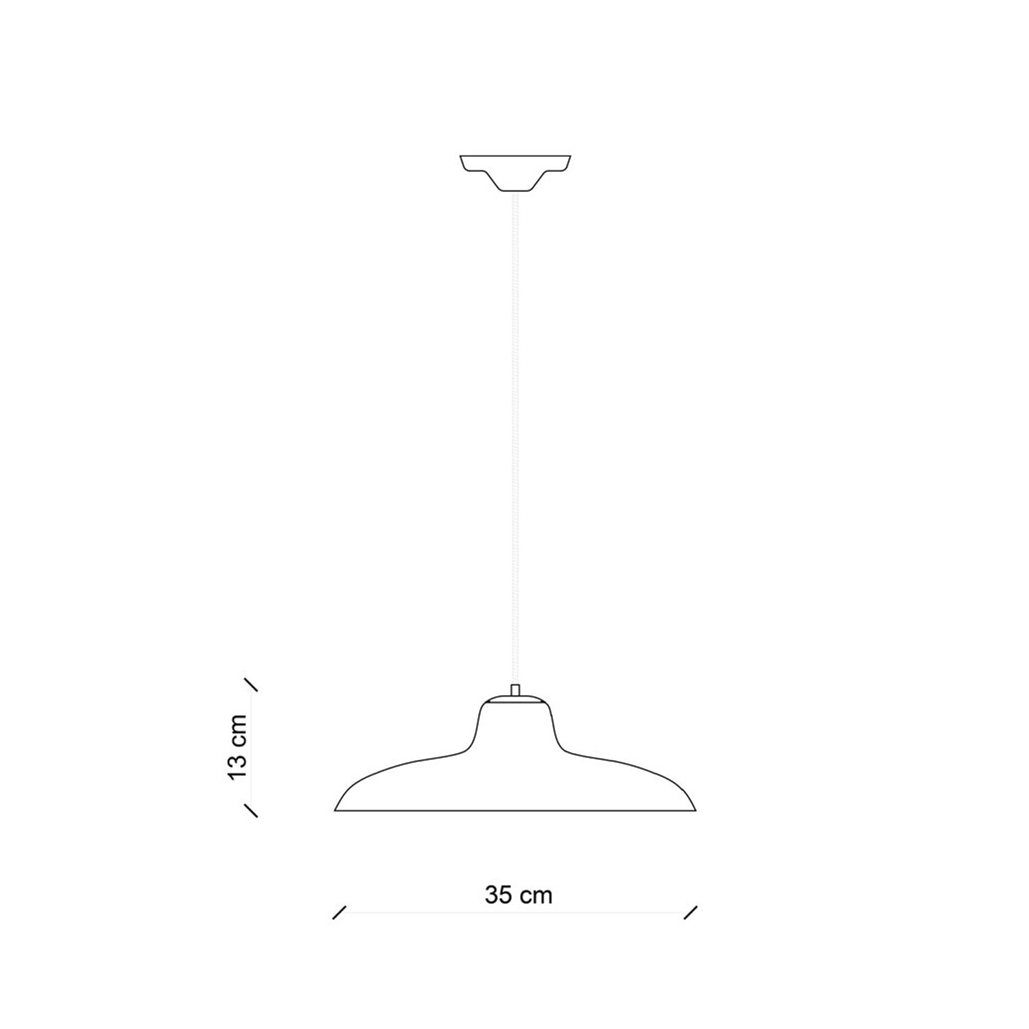 Lampadario Industrial Minimal Nordico B&W Metallo Smaltato Nero 1 Luce E27 C2330-08