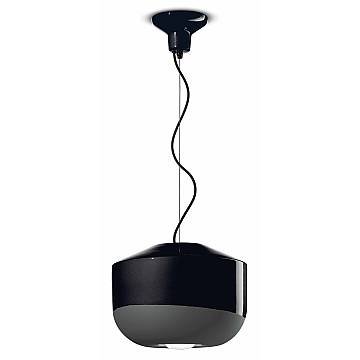 Sospensione Grande Vintage Decò Bellota Ceramica Nero Carbone 1 Luce E27 Sospensione Grande Vintage Decò Bellota Ceramica Nero Carbone 1 Luce E27
