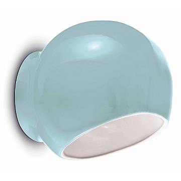 Applique Vintage Decò Ayrton Ceramica Azzurro 1 Luce E27 Applique Vintage Decò Ayrton Ceramica Azzurro 1 Luce E27