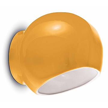Applique Vintage Decò Ayrton Ceramica Giallo 1 Luce E27 Applique Vintage Decò Ayrton Ceramica Giallo 1 Luce E27