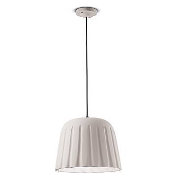 Sospensione Piccola Vintage Decò Madame Gres Ceramica Bianco 1 Luce E27 Sospensione Piccola Vintage Decò Madame Gres Ceramica Bianco 1 Luce E27