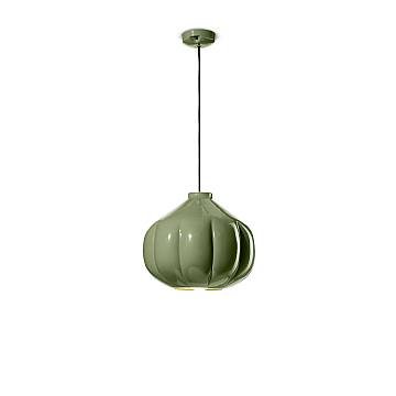 Lampadario Vintage Decò Afoxe' Ceramica Verde Salvia 1 Luce E27 Lampadario Vintage Decò Afoxe' Ceramica Verde Salvia 1 Luce E27