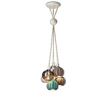 Lampadario Vintage Decò Afoxe' Alluminio Ceramica Vetro 6 Luci E14 Lampadario Vintage Decò Afoxe' Alluminio Ceramica Vetro 6 Luci E14