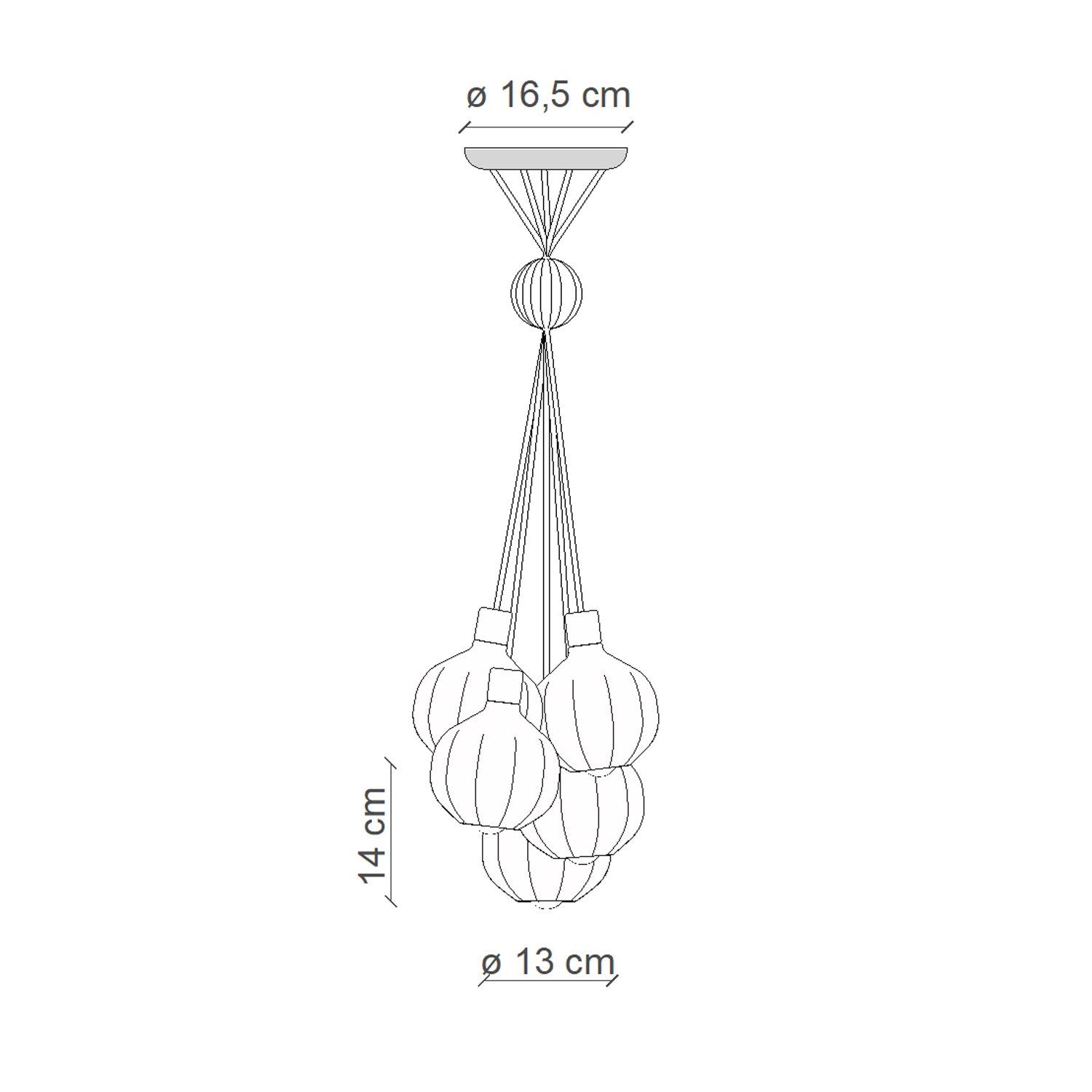 Lampadario Vintage Decò Afoxe' Alluminio Ceramica Vetro 6 Luci E14 C2659-MIX