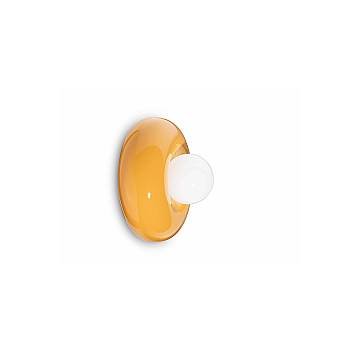 Applique Vintage Decò Bumbum Ceramica Gialla 1 Luce G9