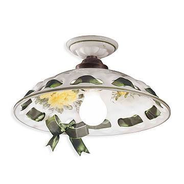 Plafoniera Classica Napoli Metallo E Ceramica Nero Sfumato Rame 1 Luce E27 Plafoniera Classica Napoli Metallo E Ceramica Nero Sfumato Rame 1 Luce E27