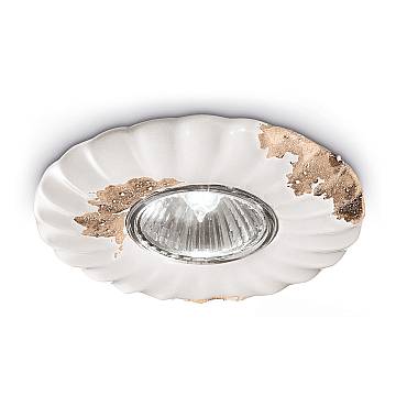 Spot Vintage Ceramica Bianca 1 Luce Gu10 12Cm