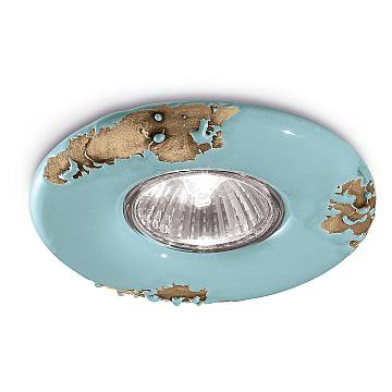Spot Vintage Ceramica Azzurra 1 Luce Gu10 11Cm