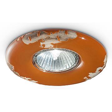 Spot Vintage Ceramica Arancio 1 Luce Gu10 11Cm