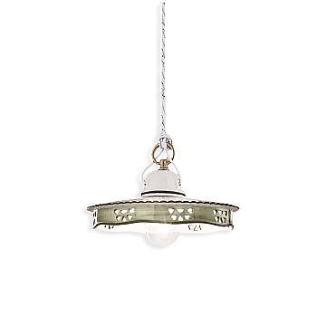 Lampadario Classico Alessandria Ceramica E Ottone Satinato Decorato 1 Luce E27 Lampadario Classico Alessandria Ceramica E Ottone Satinato Decorato 1 Luce E27