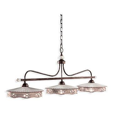 Lampadario Classico Alessandria Ferro E Ceramica Nero Sfumato Rame 3 Luci E27 Lampadario Classico Alessandria Ferro E Ceramica Nero Sfumato Rame 3 Luci E27