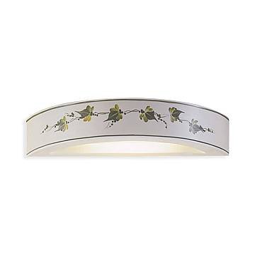 Applique Classica Trieste Bianco Decorato Filo Verde Prato 1 Luce R7S Applique Classica Trieste Bianco Decorato Filo Verde Prato 1 Luce R7S