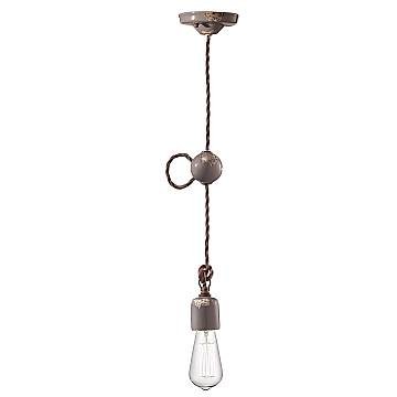 Sospensione Vintage Ceramica Tortora 1 Luce E27