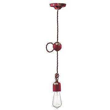 Sospensione Vintage Ceramica Bordeaux 1 Luce E27 Sospensione Vintage Ceramica Bordeaux 1 Luce E27