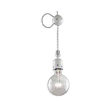 Lampadario Classico Monopoli Metallo E Ceramica Bianco Decorato 1 Luce E27