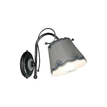Applique Classica Ravenna Metallo E Ceramica Nero Sfumato Argento 1 Luce E14 Applique Classica Ravenna Metallo E Ceramica Nero Sfumato Argento 1 Luce E14