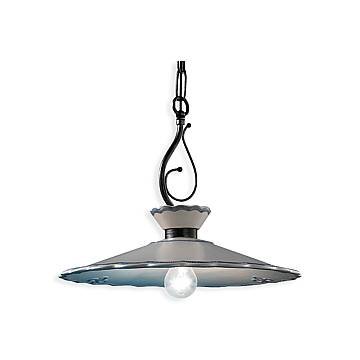 Lampadario Classico Ravenna Metallo Ceramica Nero Sfumato Arg. 44 Cm 1 Luce E27 Lampadario Classico Ravenna Metallo Ceramica Nero Sfumato Arg. 44 Cm 1 Luce E27