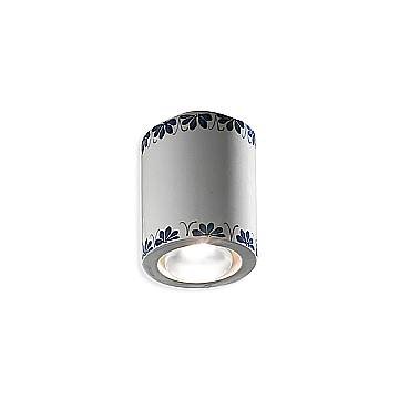 Plafoniera Classica Trieste Bianco Decorato Filo Marrone 1 Luce E14 Plafoniera Classica Trieste Bianco Decorato Filo Marrone 1 Luce E14