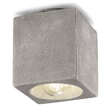 Plafoniera Vintage Ceramica Cemento 1 Luce E27