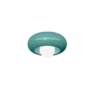 Applique Vintage Bumbum Ceramica Turchese Vetro Opalino 1 Luce E27 D40,5Cm Applique Vintage Bumbum Ceramica Turchese Vetro Opalino 1 Luce E27 D40,5Cm