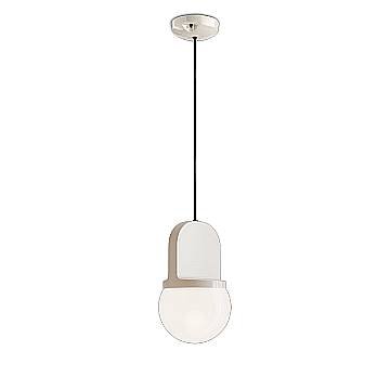 Sospensione Vintage Decò Habea Ceramica Crema 1 Luce E27
