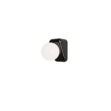 Applique Vintage Flip Ceramica Nera Vetro Opalino 1 Luce G9 Applique Vintage Flip Ceramica Nera Vetro Opalino 1 Luce G9