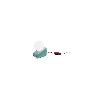 Lampada Da Tavolo Vintage Flip Ceramica Azzurra Vetro Opalino 1 Luce G9 Lampada Da Tavolo Vintage Flip Ceramica Azzurra Vetro Opalino 1 Luce G9