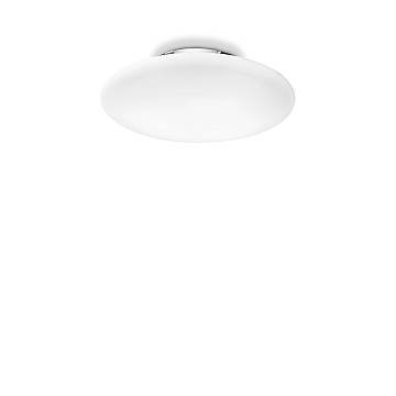 Plafoniera Moderna Smarties Vetro Bianco 1 Luce E27