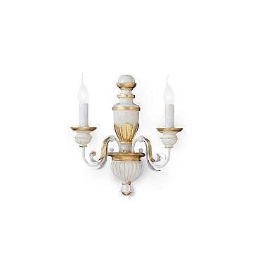 Applique Classica Firenze Materie Plastiche Bianco 2 Luci E14 Applique Classica Firenze Materie Plastiche Bianco 2 Luci E14