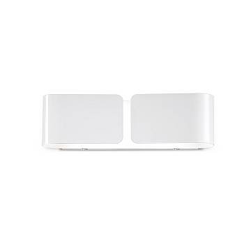 Applique Contemporanea Clip Metallo Bianco 2 Luci E27 Applique Contemporanea Clip Metallo Bianco 2 Luci E27