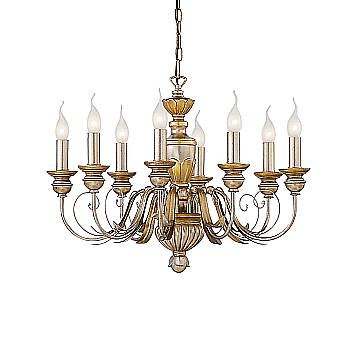 Lampadario Classico Firenze Materie Plastiche Oro 8 Luci E14