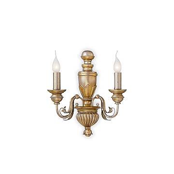 Applique Classica Firenze Materie Plastiche Oro 2 Luci E14 Applique Classica Firenze Materie Plastiche Oro 2 Luci E14