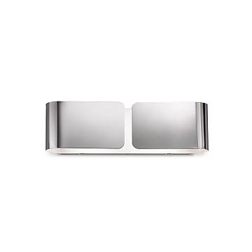 Applique Contemporanea Clip Metallo Cromo 2 Luci E27