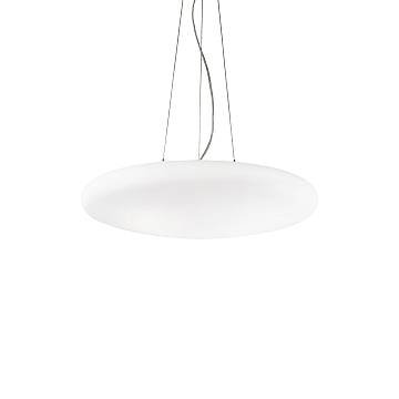 Sospensione Moderna Smarties Vetro Bianco 3 Luci E27 D42Cm Sospensione Moderna Smarties Vetro Bianco 3 Luci E27 D42Cm